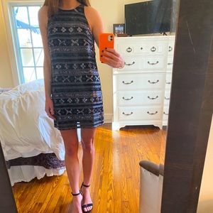 Nicole Miller Black Sequin Dress - Sz 4